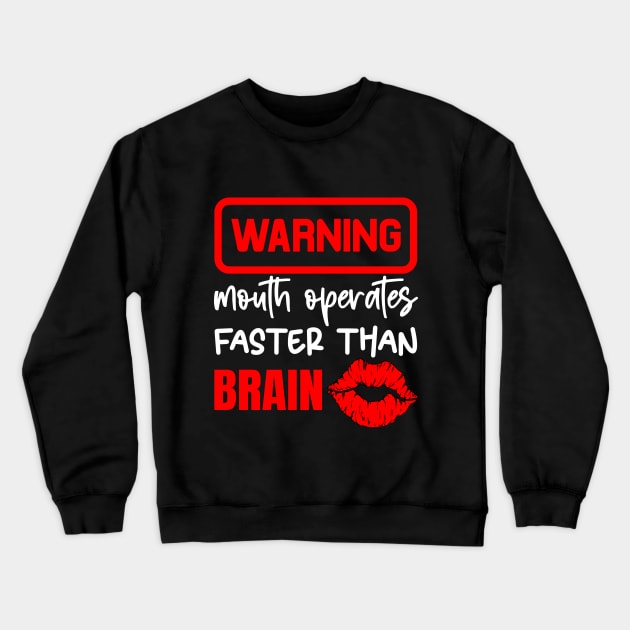 Sarcastic Shirt Print Crewneck Sweatshirt by Designs by Ira